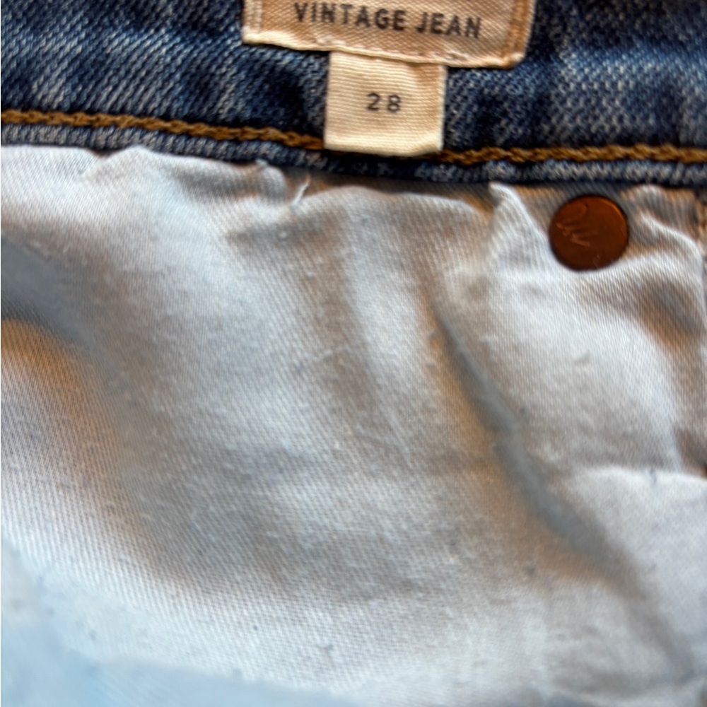 Madewell The Perfect Vintage Blue Denim Jeans Size 28 - Picture 4 of 5